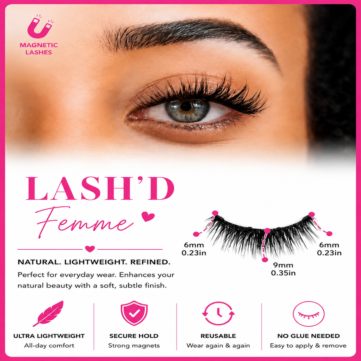 Magnetic lashes